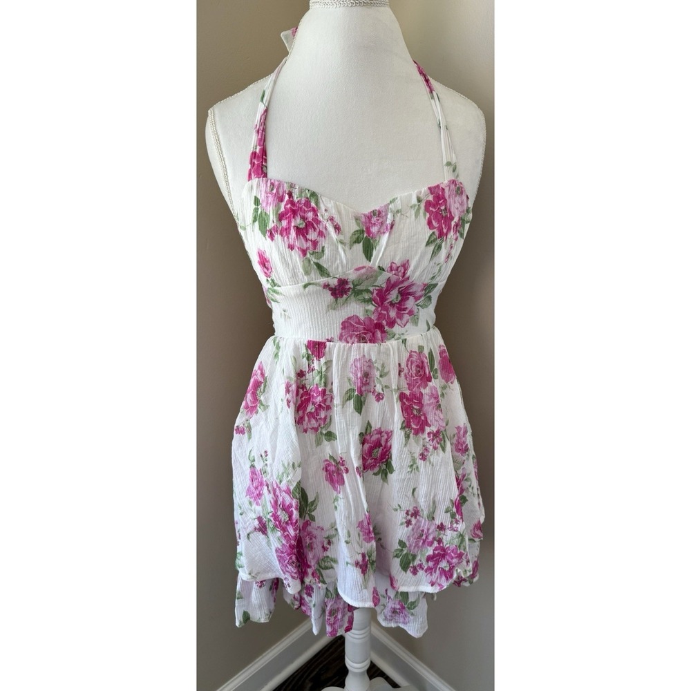 SOLD Tiered Mini Dress XS‎ Garden Party Coquette Cottagecore Fairycore